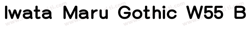 Iwata Maru Gothic W55 B Regular字体转换